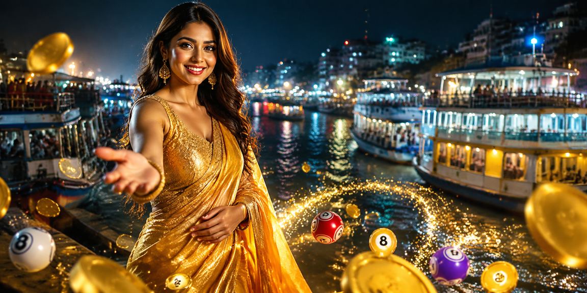 ঢাকায় শাড়ি পরিহিত নারীর সাথে r1m শর্তাবলী ও লটারি বিষয়ক দৃশ্য